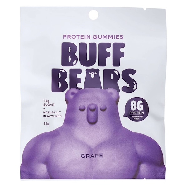 Buff Bears Protein Gummies Grape 32g