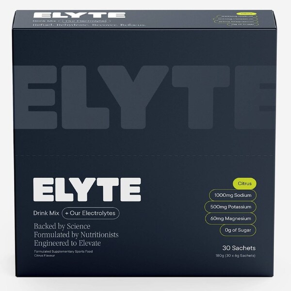 Elyte Hydration Powder Electrolyte Drink Citrus 30 Pack