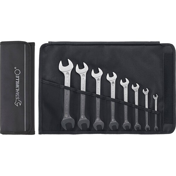 Stahlwille 8pc Metric Double Open Ended Spanner Set 6-22mm 10/8 96400305
