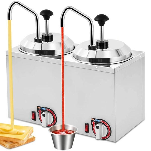5L Stainless Steel Sauce Dispenser Pump Condiment Pump Dispenser 30-85?