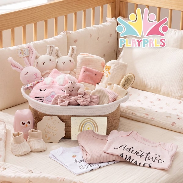 Playpals 26Pcs Newborn Baby Gift Set Bodysuits/Cloth/Comforter/Bib/Socks/Mittens