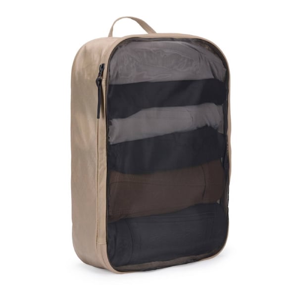 Thule Medium Packing Cube Travel Organiser Bag for Carry-On Luggage in Gentle Beige