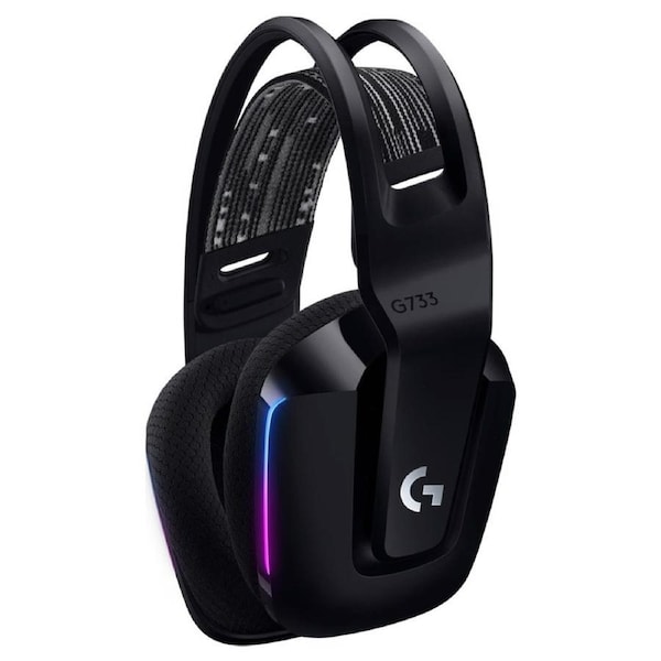 Logitech G733 Lightspeed Wireless RGB Gaming Headset - Black Black
