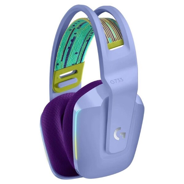 Logitech G733 Lightspeed Wireless RGB Gaming Headset - Lilac Purple