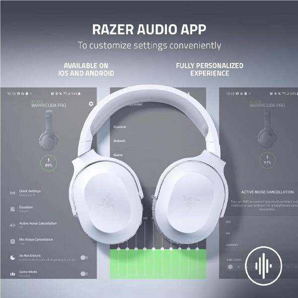 Razer Barracuda X Multi-Platform Wireless Gaming Headset - Mercury White White
