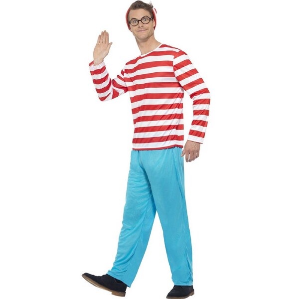 Wheres Wally Mens Costume Large