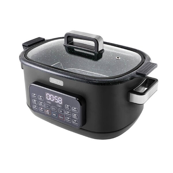 Baccarat GREEN STONE Sear Slow Cooker 6L Black
