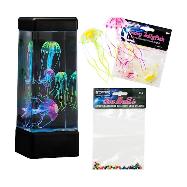 Jinx Luminous Jellyfish JJinx Lamp Bundle W/ Baby Jelly & Sea Balls Accessories