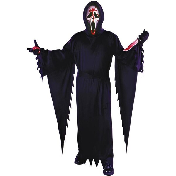 Scream Bleeding Ghost Face Mens Halloween Costume Standard