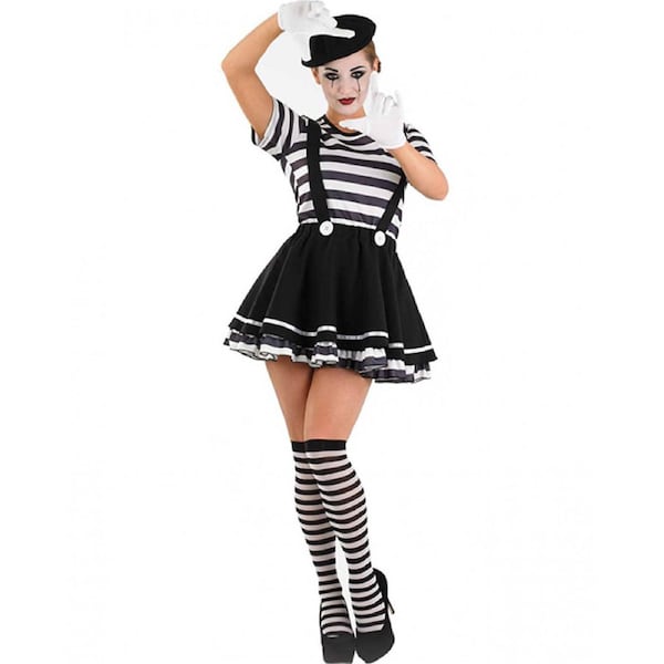 Mime Artist Womens Costume Extra Large