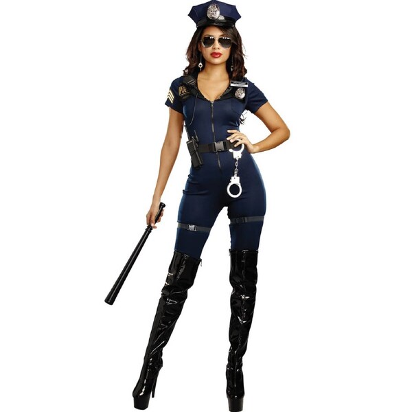 Ivana Misbehave Cop Womens Costume Extra Large