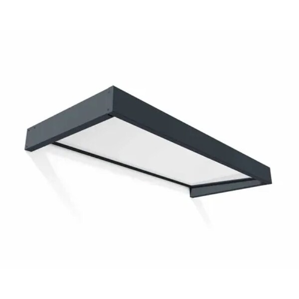 Sophia Door Awning 2.2m x 1m - Grey Frame With White Opal Panel
