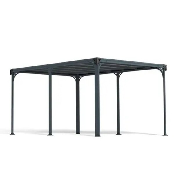 Milano Gazebo 3.1m x 4.3m - Grey Frame With Grey Roof