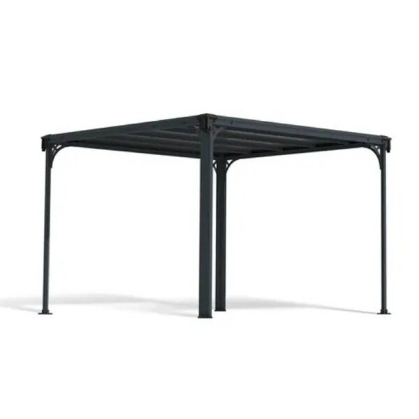 Milano Gazebo 3.1m x 3.1m - Grey Frame With Grey Roof