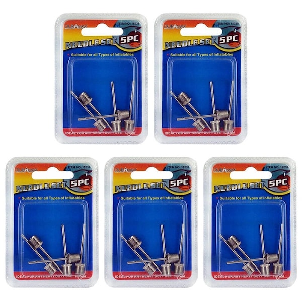 Deal365 25pcs Sport Ball Inflating Pump Needle Football Basketball Air Inflatable