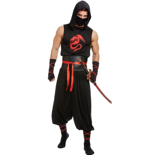 Masked Ninja Mens Costume XXL