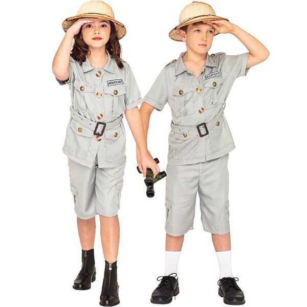 Safari Suit Deluxe Kids Costume Extra Large