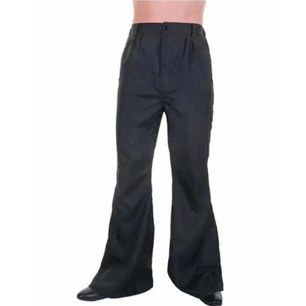 70s Black Flare Mens Pants Extra Large