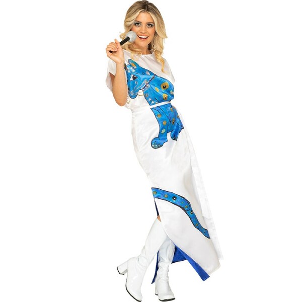 Swedish Superstar Complete Deluxe Blue Cat Plus Size Womens Costume 3X