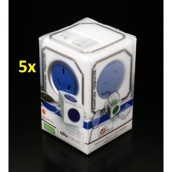 2PCSx Allocacoc PowerCube 4 Socket 2 USB Power Board