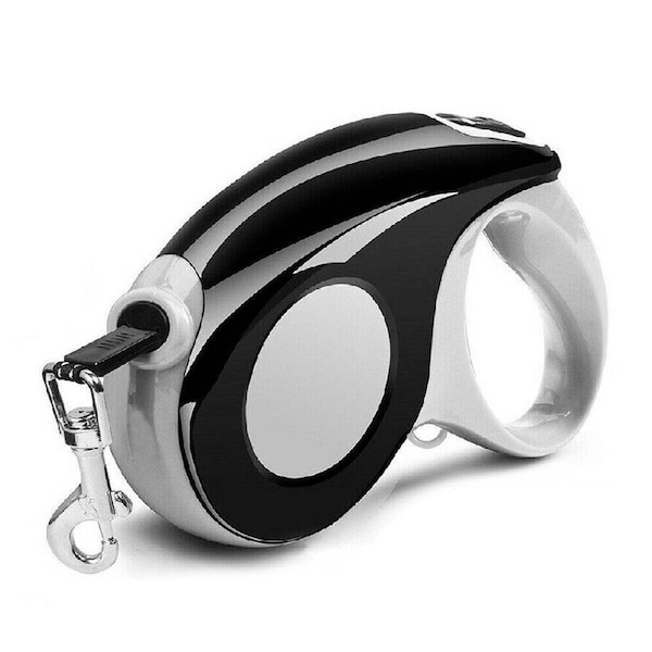 5m Long Retractable Dog Leash with Lockable Heavy-Duty Rope