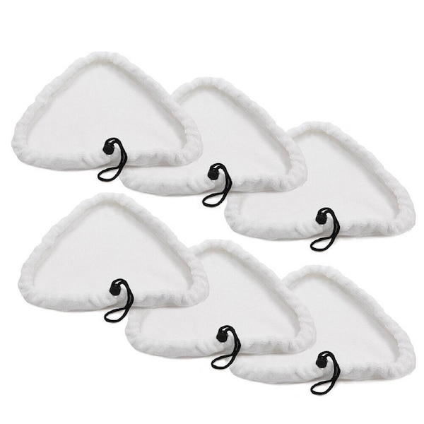 6-Pack Washable Microfiber Cloths for Steam Mop Floor Cleaning