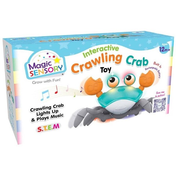 Magic Sensory Interactive Crab Crawler Educational Toy (Blue)