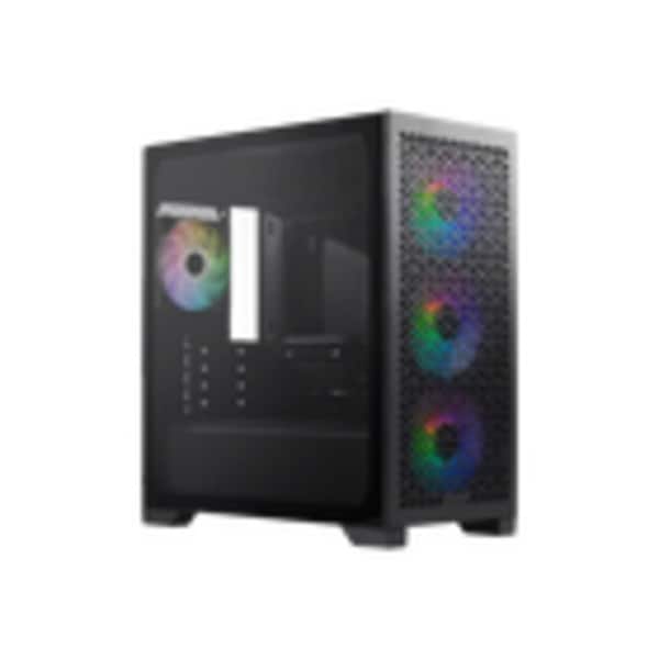 COOLER MASTER MATX CASE TEMPERED GLASS SIDE PANEL ARGB FAN(4) 2YR
