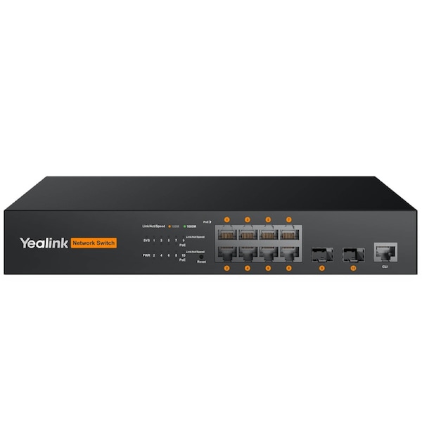 YEALINK (RCH80)OPTIMIZED FOR AVOIP VERSATILE CONNECTIVITY & POWER L2+ MANAGED FEATURES