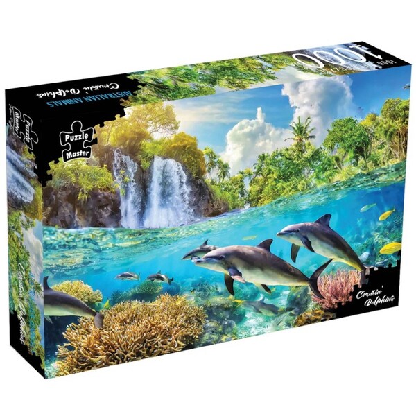 Puzzle Master Cruisin Dolphins 1000 Piece Jigsaw Puzzle
