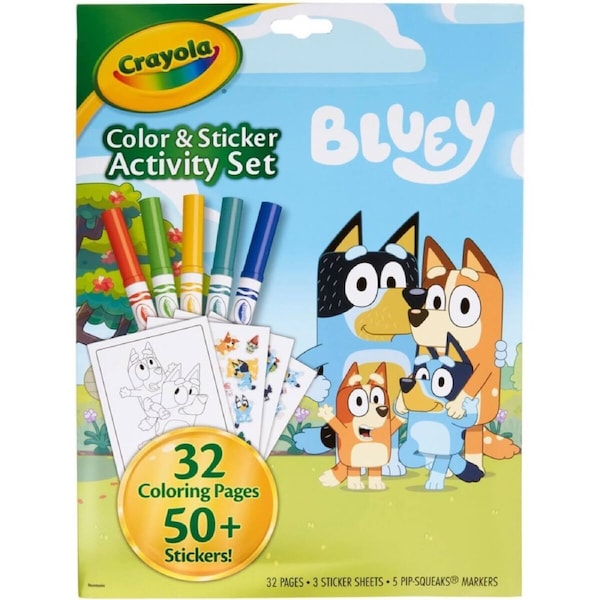 Crayola Bluey Color & Sticker Activity Set with 50+ Stickers