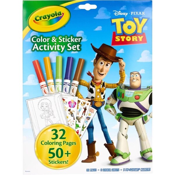 Crayola Toy Story 5 Color & Sticker Activity Set with 50+ Stickers