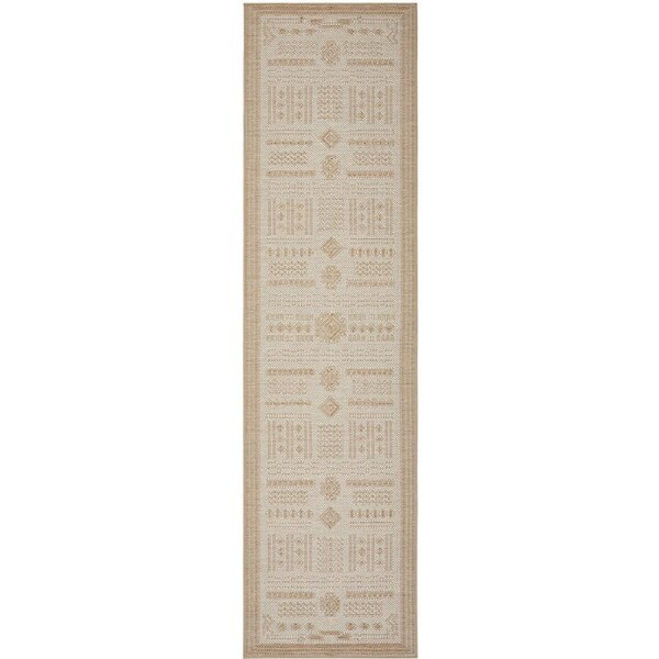 Rug Culture Patio Ziggy Natural Runner 400X80CM