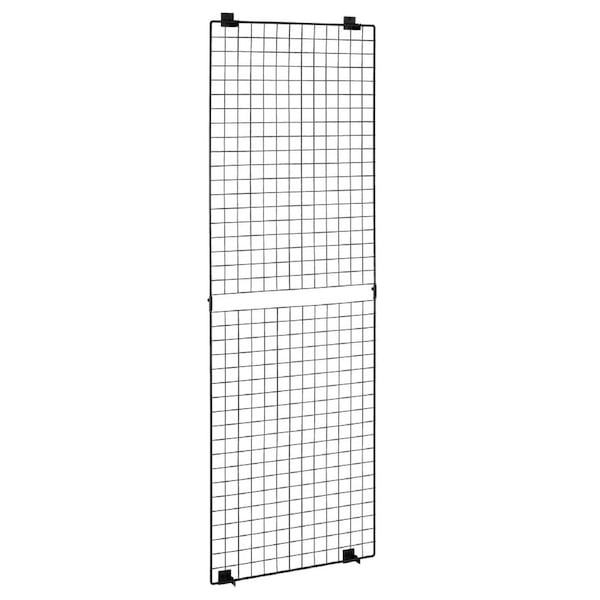 3 Packs Grid Wall Panels, 610 x 1828 mm Wire Grid Panels Display Rack, Wall-Mounted Art Display Shelf, Black Carbon Steel Wall Hanging Gridwall for Craft Show, Decoration, Storage, Notice Board