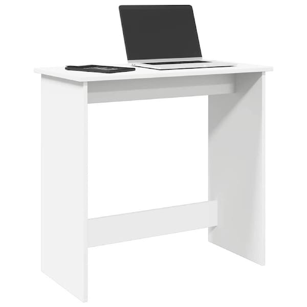 Desk White 80x40x75 cm Engineered Wood vidaXL