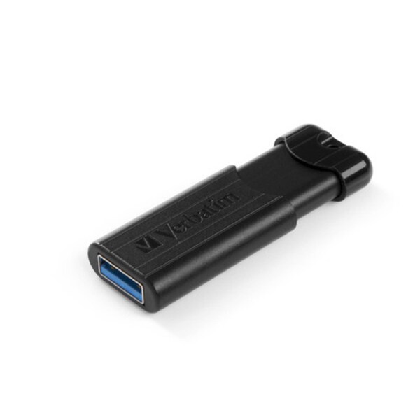 Verbatim PinStripe 256 GB USB 3.2 (Gen 1) Type A Flash Drive - Black - 1