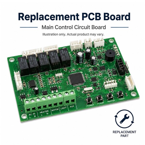 Herman 50" Electric Fireplace PCB Replacement Board for Non-WiFi Version