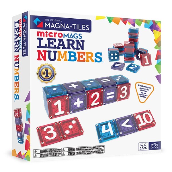 Magna-Tiles MicroMAGS Learn Numbers