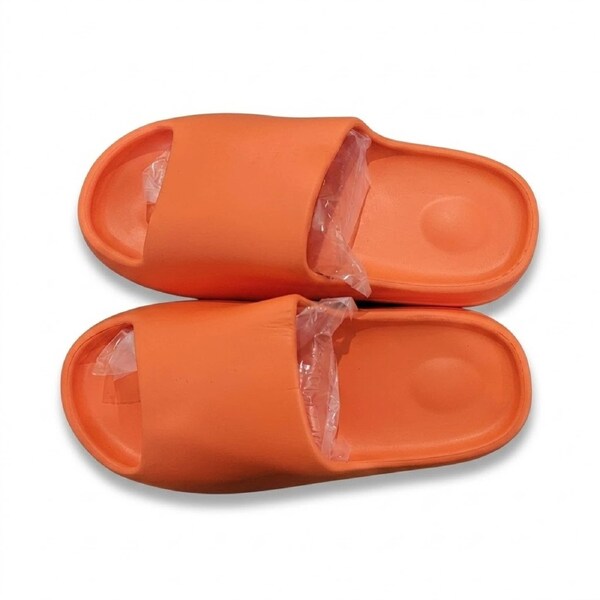 OzOffer EU 40 Orange PILLOW SLIDES Sandals Ultra-Soft Slippers Extra Soft Cloud Shoes