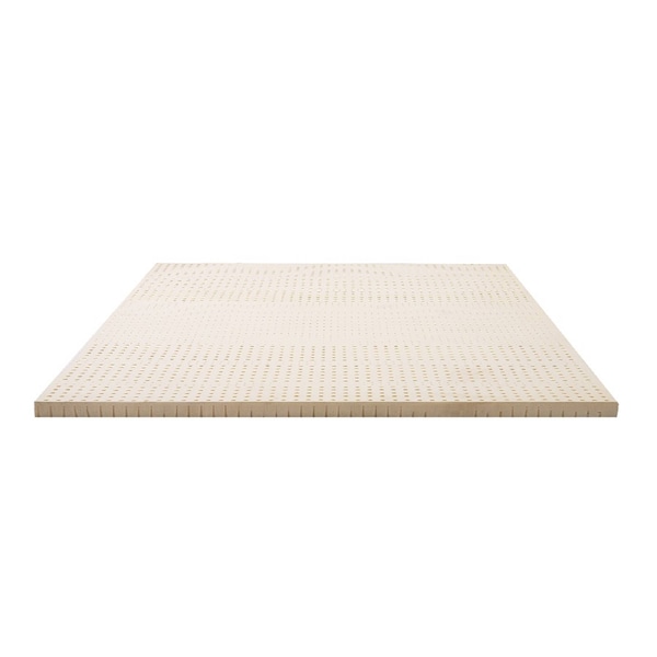 Latex Mattress Topper, 7.5cm Thick 7-Zone Pressure Relief Bed Pad with Washable Cover, Cooling Breathable Mat for Side Sleepers & Back Pain, Beige Queen