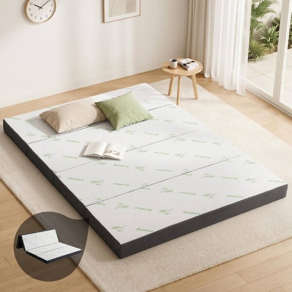 Foldable Mattress Folding Foam Queen Bamboo