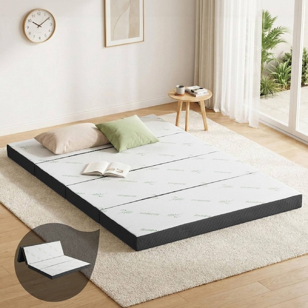 Foldable Mattress Folding Foam Mattresses Bamboo Double