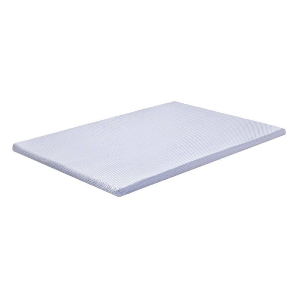 Natural Latex Mattress Topper, 7-Zone Pressure Relief Bed Pad for Back Pain, Ice Silk Cooling Cover for Hot Sleepers, 5cm Firm Support, Double