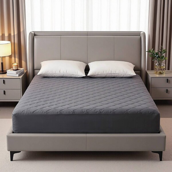 Water-Resistant Mattress Protector Microfiber 360 Degree Fit Queen