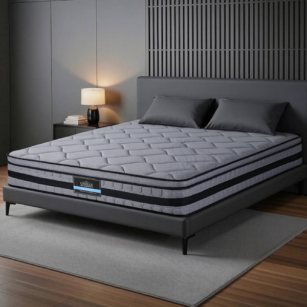34cm Double Mattress Hybrid, Pocket Spring Bed Mattress