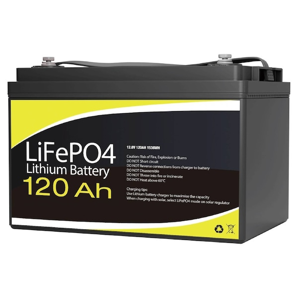 12V 120Ah Lithium Battery 2000+ Cycles Standard Size 330x172x215mm Replace SLA