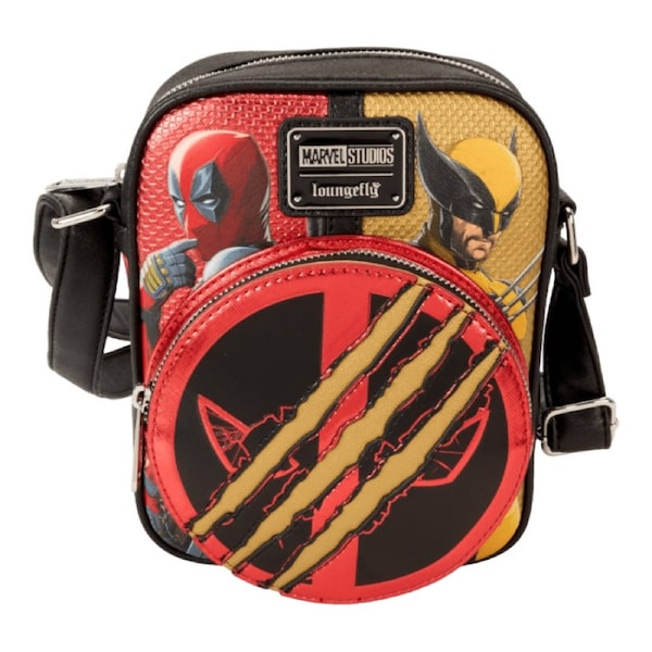 Loungefly Marvel Deadpool and Wolverine Crossbody Bag