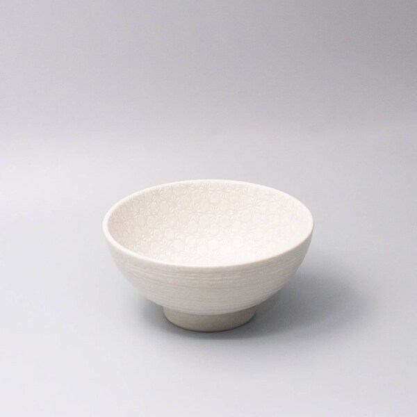 Large Bowl 19.5cm White Star Glaze 800ml Microwave Dishwasher Safe