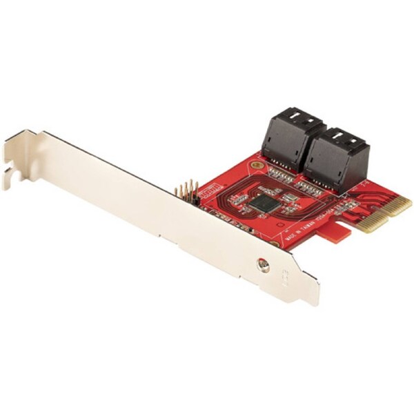 StarTech SATA Controller - SATA 6Gb/s - PCI Express 3.0 x4 - PCIe Card - 4 Total SATA Port(s) - 4 SATA Port(s) Internal - PC, Mac, Linux