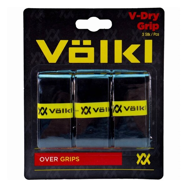 Volkl V-Dry Over Grip For Tennis Racquets Bulk - 3 Pack - Black